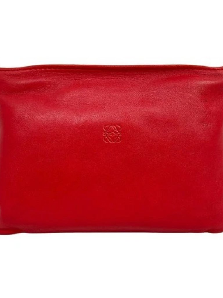 Loewe - Red Nappa Leather Pouch